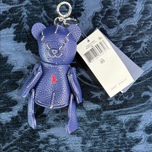 Ralph Lauren Bear Keychain with Red Logo